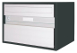 Preview: Briefkasten Huber Aluminium 300/400 Anthrazitgrau RAL 7016 Klassische Front